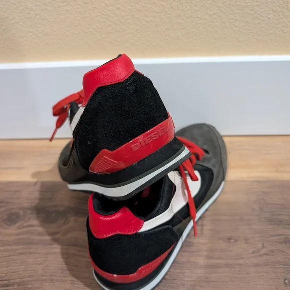 Diesel Black and Red Sneakers - Picture 7 of 7